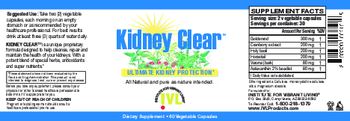 IVL Institute For Vibrant Living Kidney Clear - supplement