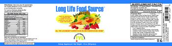 IVL Institute For Vibrant Living Long Life Food Source - supplement
