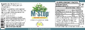 IVL Institute For Vibrant Living M-Stop - supplement