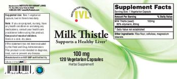 IVL Institute For Vibrant Living Milk Thistle - herbal supplement