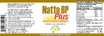IVL Institute For Vibrant Living Natto BP Plus - supplement