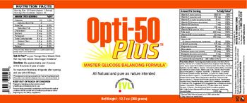 IVL Institute For Vibrant Living Opti-50 Plus - 