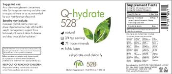 IVL Institute For Vibrant Living Q-Hydrate 528 - supplement