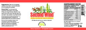 IVL Institute For Vibrant Living Second Wind - supplement