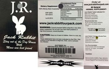 Jack Rabbit J.R. Jack Rabbit - supplement