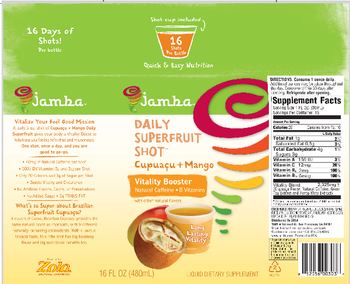 Jamba Daily Superfruiti Shot Cupuacu + Mango - liquid supplement