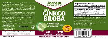 Jarrow Formulas 50:1 Ginkgo Biloba - supplement