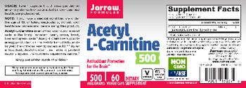 Jarrow Formulas Acetyl L-Carnitine 500 mg - supplement