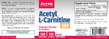 Jarrow Formulas Acetyl L-Carnitine 500 mg - supplement