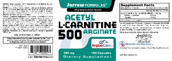 Jarrow Formulas Acetyl L-Carnitine Arginate 500 mg - supplement