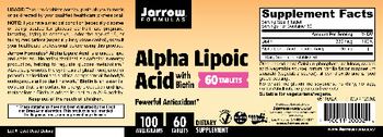 Jarrow Formulas Alpha Lipoic Acid 100 mg - supplement