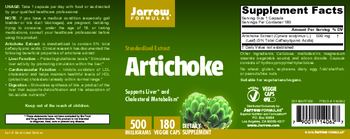 Jarrow Formulas Artichoke 500 mg - supplement