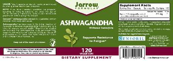 Jarrow Formulas Ashwagandha 225 mg - supplement