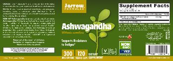 Jarrow Formulas Ashwagandha 300 mg - supplement