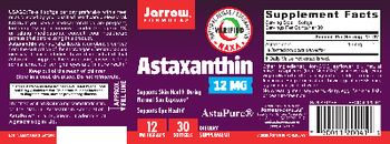 Jarrow Formulas Astaxanthin 12 mg - supplement