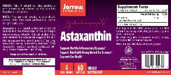 Jarrow Formulas Astaxanthin 4 mg - supplement