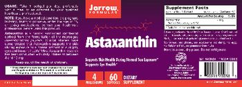 Jarrow Formulas Astaxanthin 4 mg - supplement
