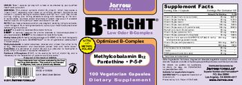 Jarrow Formulas B-Right Low Odor B-Complex - supplement
