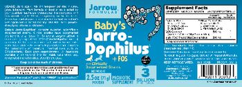 Jarrow Formulas Baby's Jarro-Dophilus +FOS - probiotic supplement