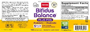 Jarrow Formulas Bifidus Balance Plus FOS - probiotic supplement