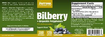 Jarrow Formulas Bilberry + Grapeskin Polyphenols 280 mg - supplement
