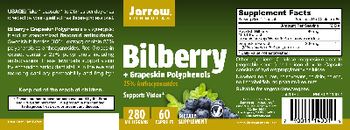Jarrow Formulas Bilberry + Grapeskin Polyphenols - supplement