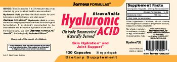 Jarrow Formulas Bioavailable Hyaluronic Acid - supplement