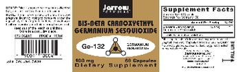 Jarrow Formulas Bis-Beta Carboxyethyl Germanium Sesquioxide 100 mg - supplement