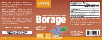 Jarrow Formulas Borage 1000 mg - supplement