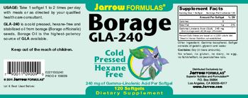 Jarrow Formulas Borage GLA-240 mg - supplement