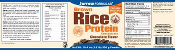 Jarrow Formulas Brown Rice Protein Concentrate Chocolate Flavor - 