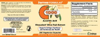 Jarrow Formulas C 1000 Ascorbic Acid + Oleaselect Olive Fruit Extract - supplement