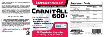 Jarrow Formulas CarnitAll 600+ - supplement