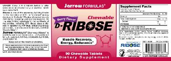 Jarrow Formulas Chewable D-Ribose Berry Flavor - supplement