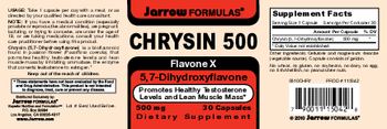 Jarrow Formulas Chrysin 500 mg - supplement