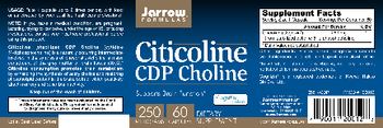 Jarrow Formulas Citicoline CDP Choline 250 mg - supplement