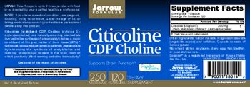 Jarrow Formulas Citicoline CDP Choline 250 mg - supplement