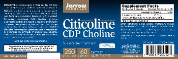 Jarrow Formulas Citicoline CDP Choline 250 mg - supplement