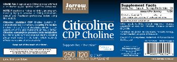 Jarrow Formulas Citicoline CDP Choline 250 mg - supplement