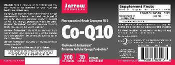 Jarrow Formulas Co-Q10 200 mg - supplement