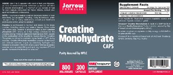 Jarrow Formulas Creatine Monohydrate CAPS - supplement