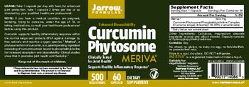 Jarrow Formulas Curcumin Phytosome 500 mg - supplement