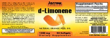 Jarrow Formulas D-Limonene 1000 mg - supplement