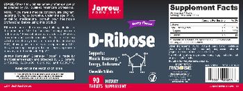 Jarrow Formulas D-Ribose Berry Flavor - supplement