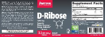 Jarrow Formulas D-Ribose - supplement