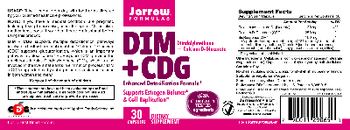 Jarrow Formulas DIM + CDG - supplement