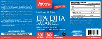 Jarrow Formulas EPA-DHA Balance - supplement