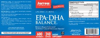 Jarrow Formulas EPA-DHA Balance - supplement