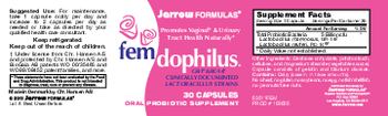 Jarrow Formulas Fem Dophilus - oral probiotic supplement