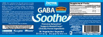 Jarrow Formulas GABA Soothe - supplement
